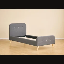 Online Nimara Christian sengeramme i grå 90x200 cm ekskl. sengelameller og madrasser