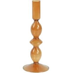 Online Nimara Cora glas lysestage amber 20 cm