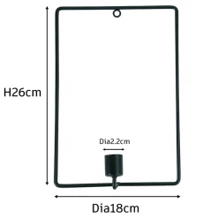 Sale Nimara Daisy vægstage sæt sort 26 cm