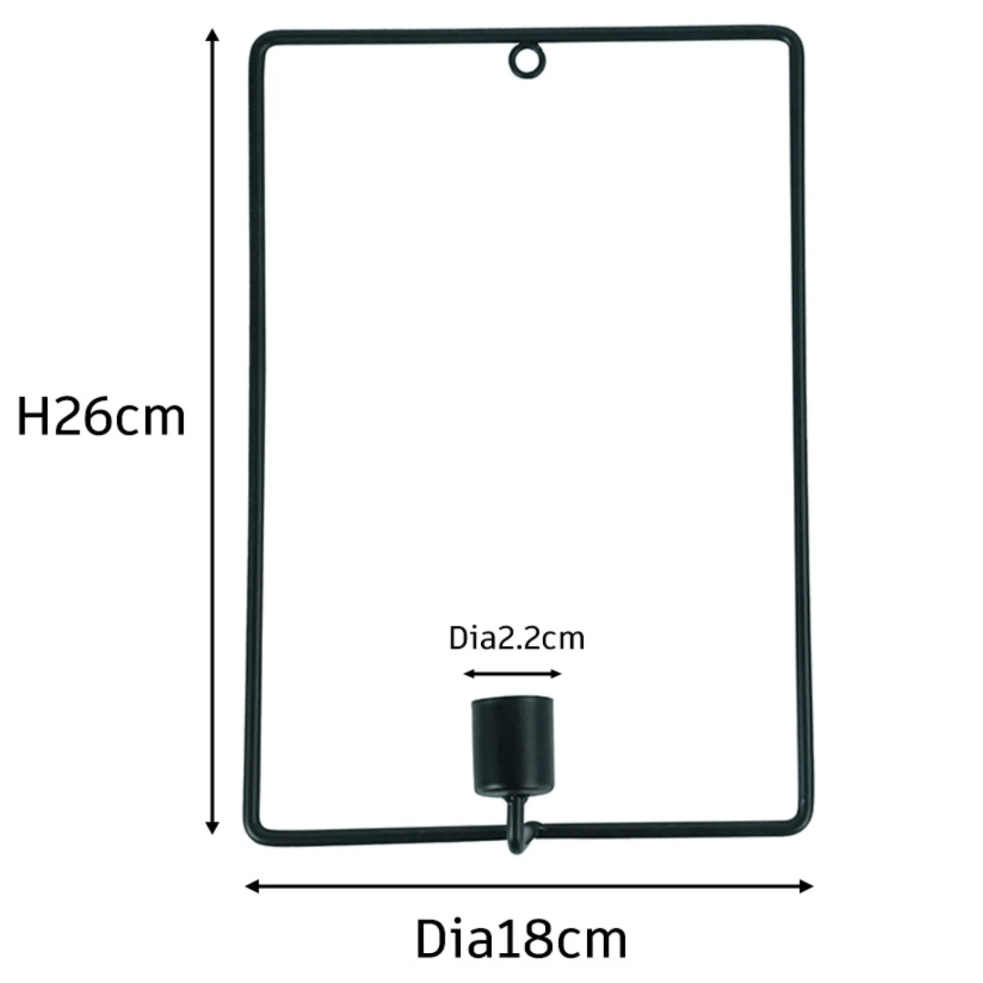 Sale Nimara Daisy vægstage sæt sort 26 cm
