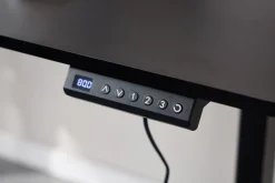 Discount Nimara Damian hæve- og sænkebord skrivebord 160x80 cm i sort