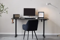 Best Nimara Damian hæve- og sænkebord skrivebord 120x60 cm i sort