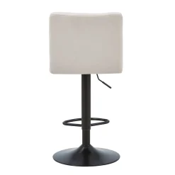 Outlet Nimara Diana - beige justerbar barstol med drejefunktion 360 grader