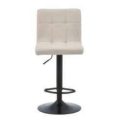 Outlet Nimara Diana - beige justerbar barstol med drejefunktion 360 grader