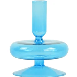 Outlet Nimara Elly glas lysestage blå 12 cm