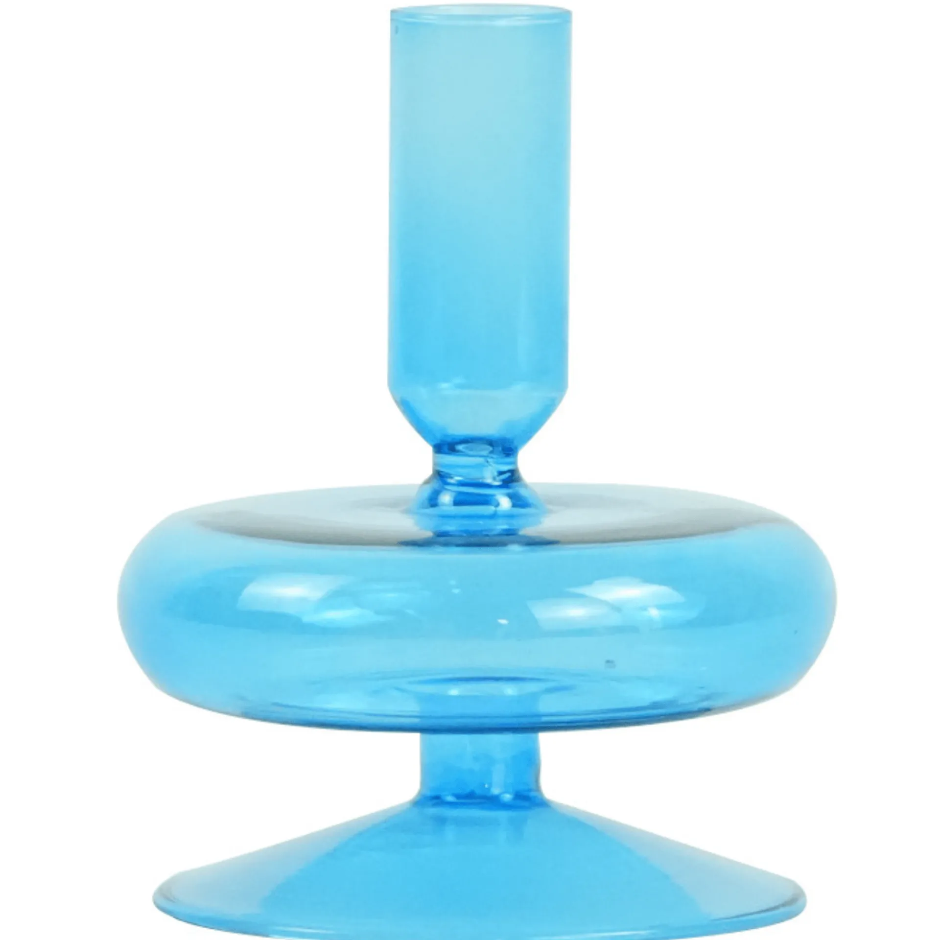 Outlet Nimara Elly glas lysestage blå 12 cm