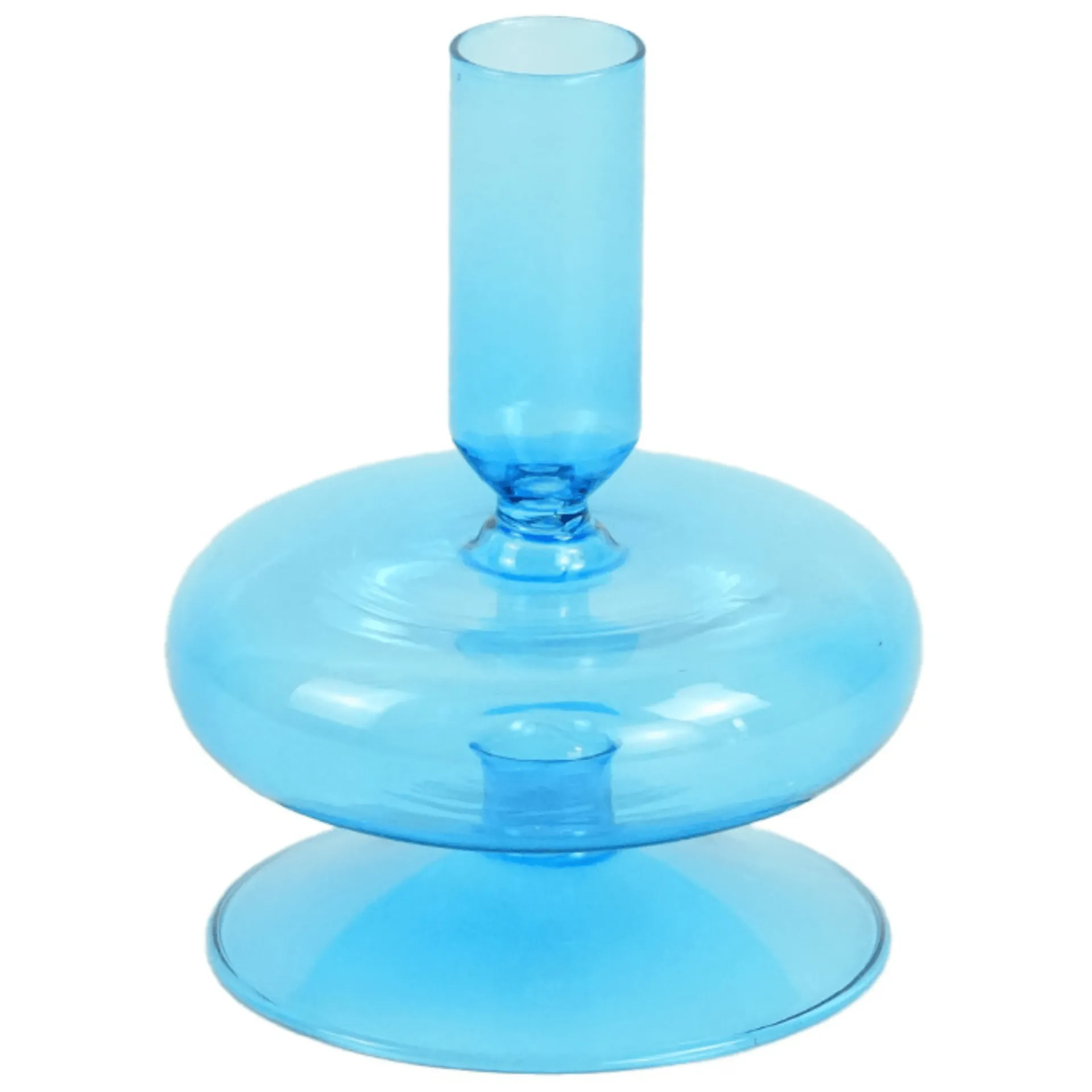 Outlet Nimara Elly glas lysestage blå 12 cm