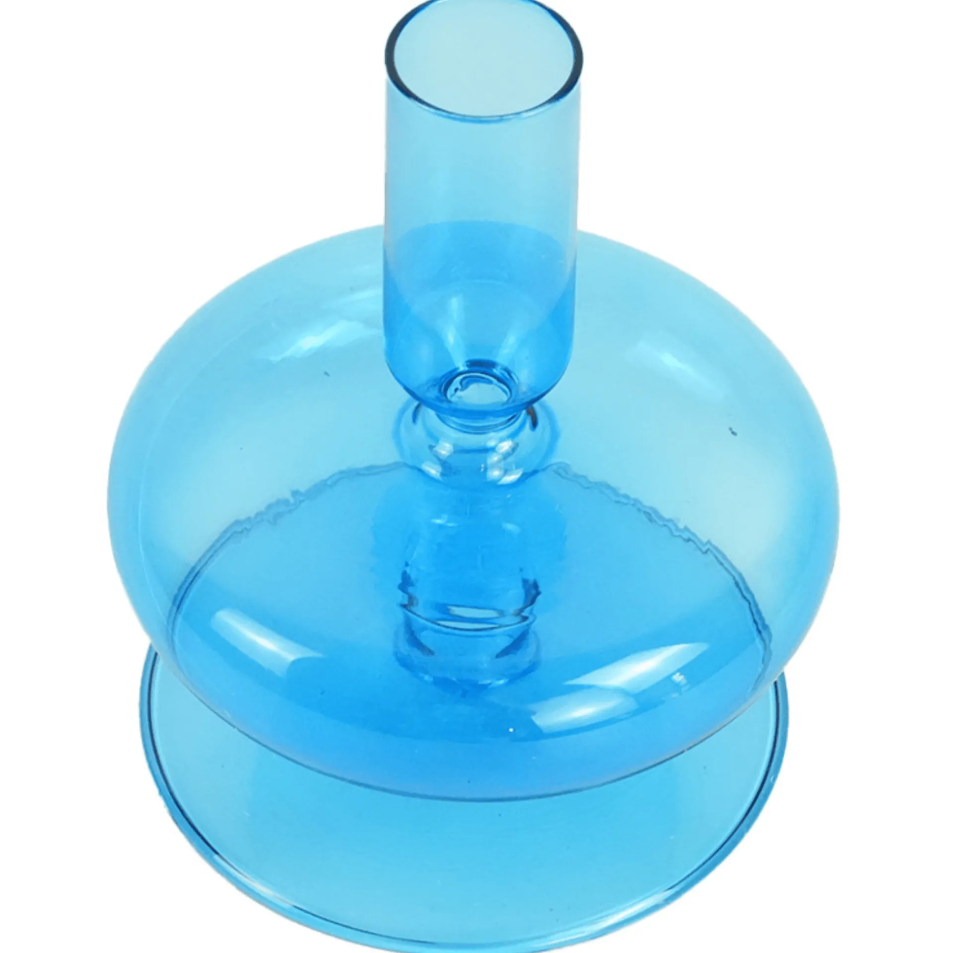 Outlet Nimara Elly glas lysestage blå 12 cm