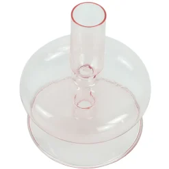 Discount Nimara Elly glas lysestage lyserød 12 cm