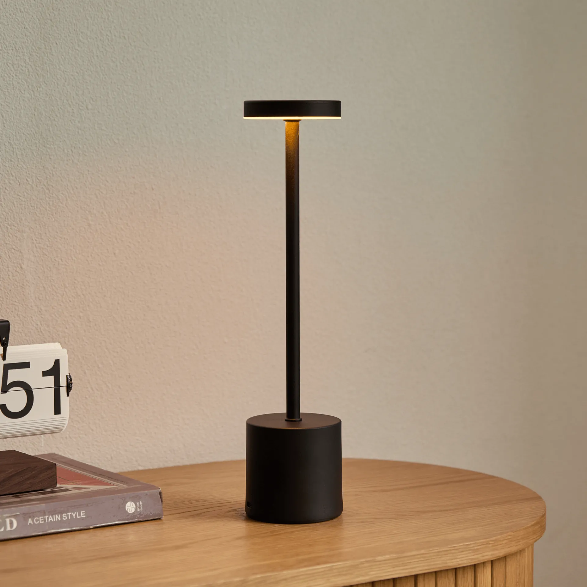 Best Nimara Elvis LED bordlampe sort