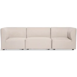 Discount Nimara Emilia modulsofa i beige med 3 moduler L: 243 x D: 79 cm x H: 72 cm
