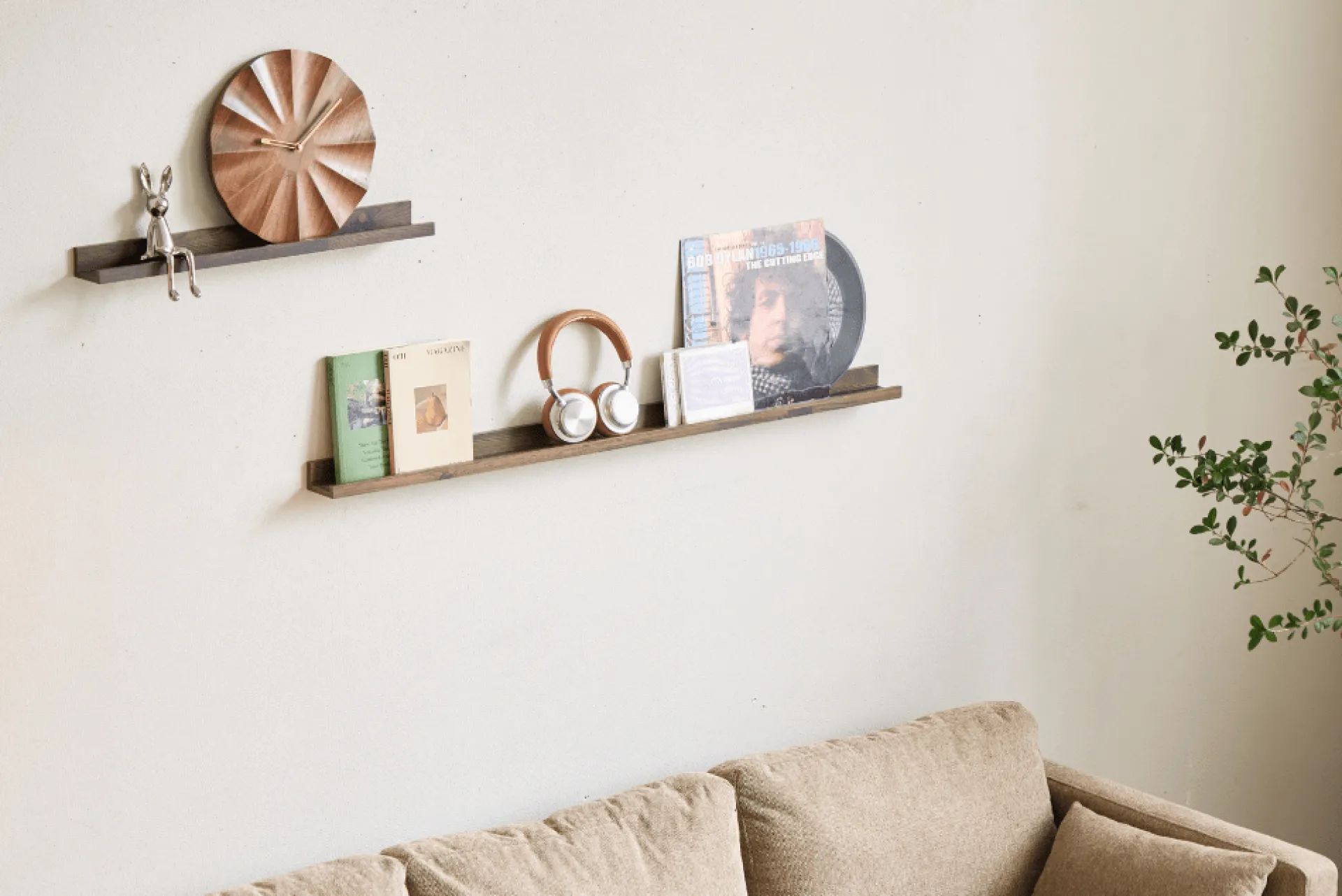 Nimara Emmie billedhylde røget eg 60x7 cm