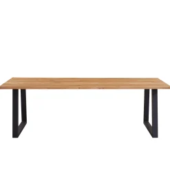 Sale Nimara Esther plankebord - 240x95 cm - naturligt olieret eg med firkantet ben (Forberedt til tillægsplader)