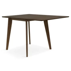 Hot Nimara Ezra - Røget Eg klap ud spisebord med tillægsplader i lakeret egefiner - 80/120 x 80 cm