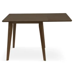 Hot Nimara Ezra - Røget Eg klap ud spisebord med tillægsplader i lakeret egefiner - 80/120 x 80 cm