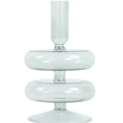 Clearance Nimara Fairy glas lysestage grå 15 cm