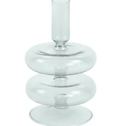 Clearance Nimara Fairy glas lysestage grå 15 cm