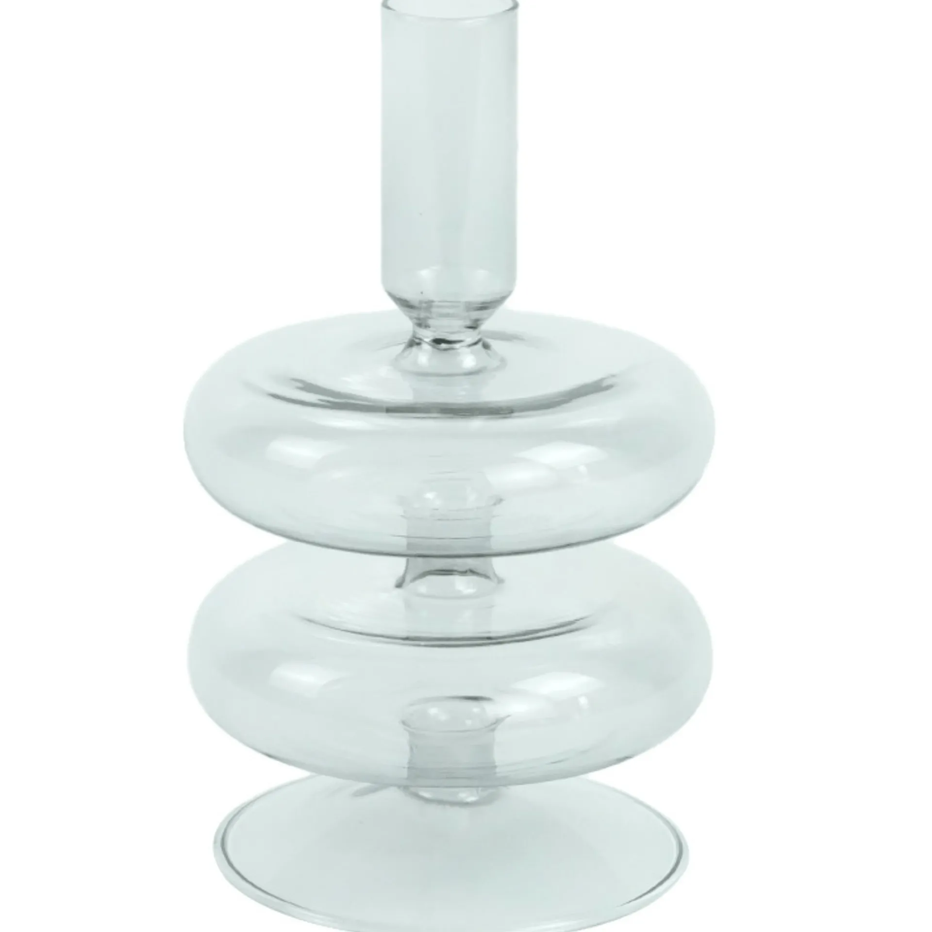 Clearance Nimara Fairy glas lysestage grå 15 cm