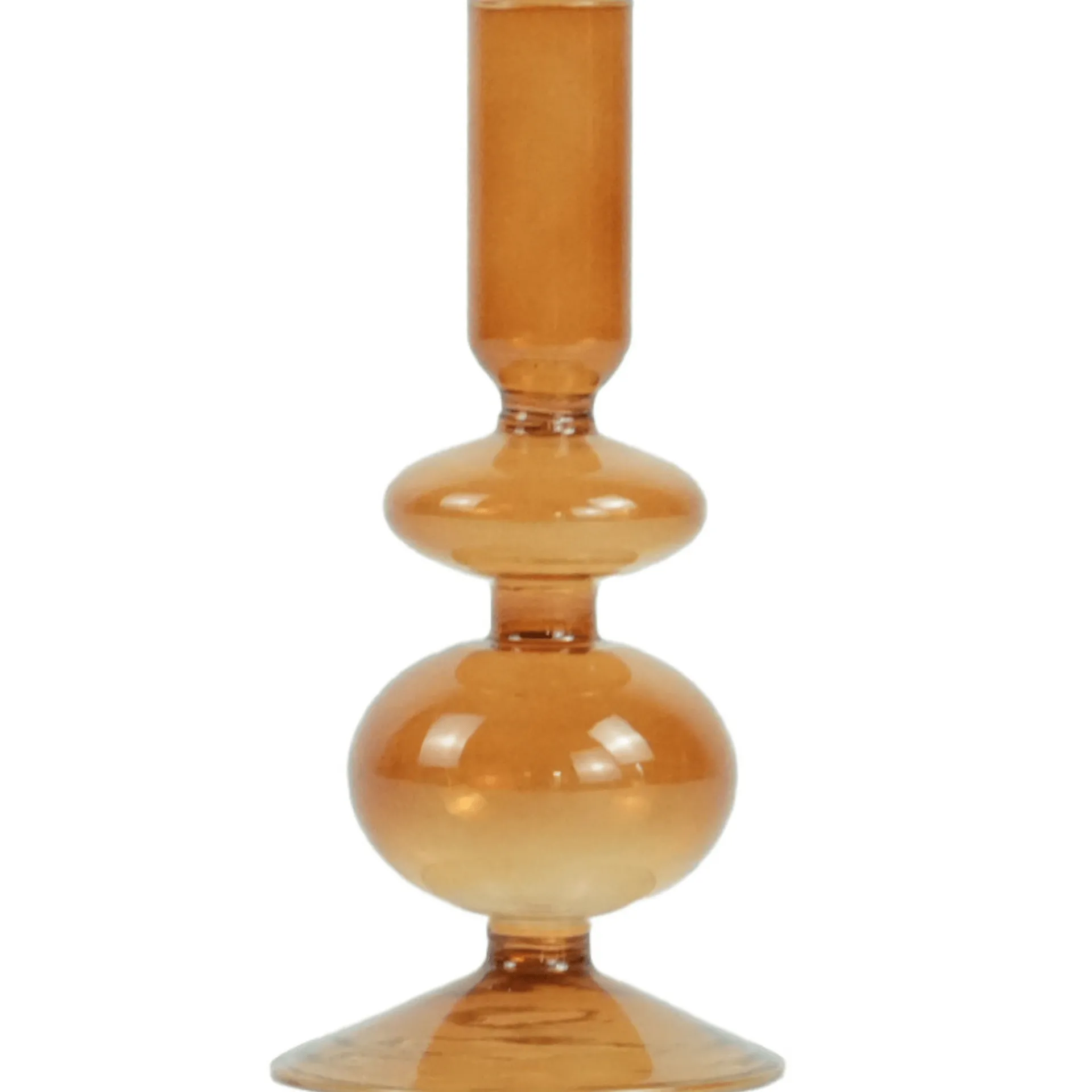 New Nimara Fendi glas lysestage amber 15 cm