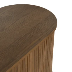 Nimara Florence jalousi skab med lameller i røget eg 160x45x75 cm