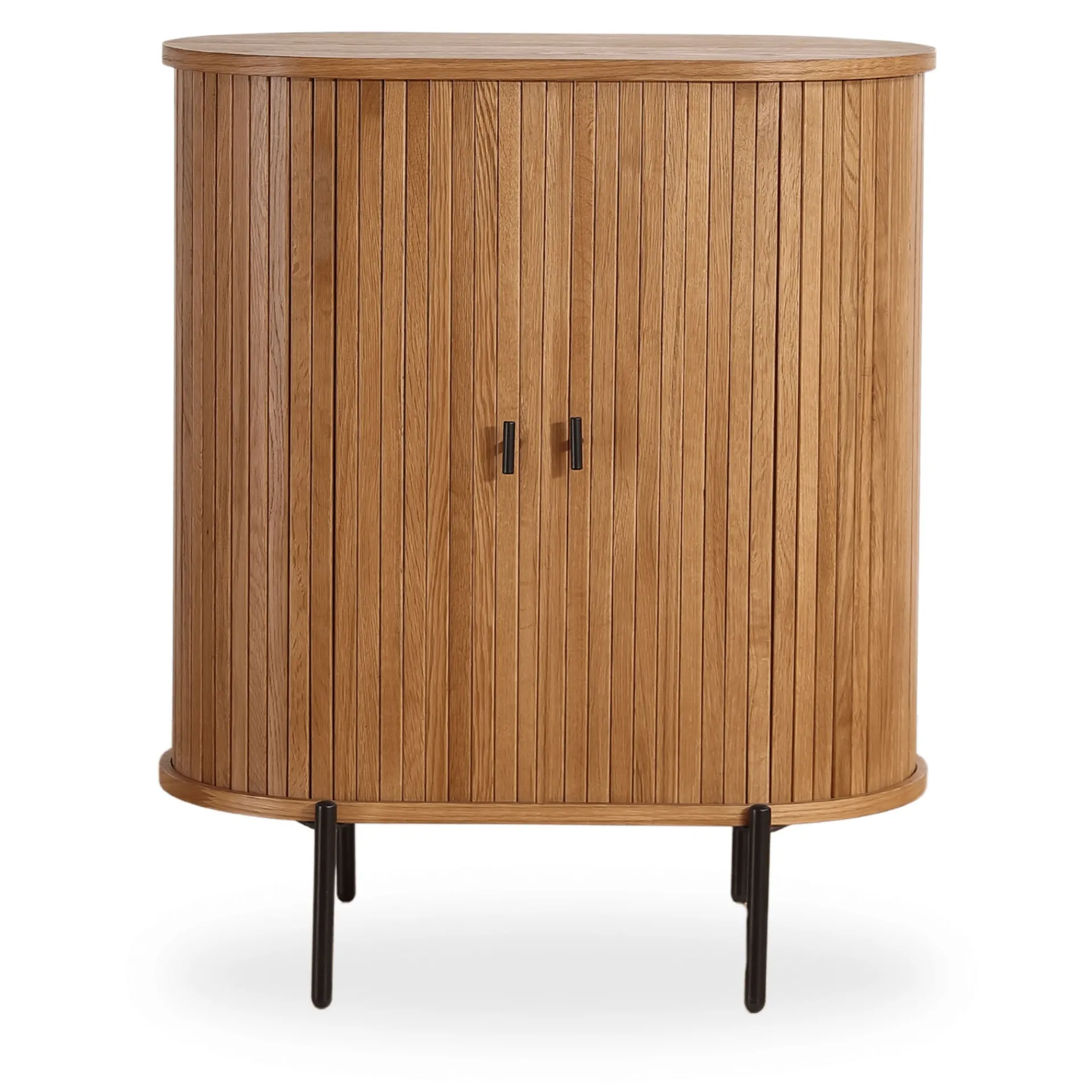 Hot Nimara Florence jalousi skab med lameller i eg 70x40x85 cm