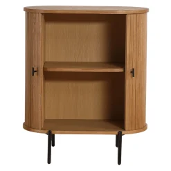 Hot Nimara Florence jalousi skab med lameller i eg 70x40x85 cm