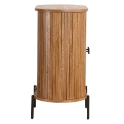 Hot Nimara Florence jalousi skab med lameller i eg 70x40x85 cm