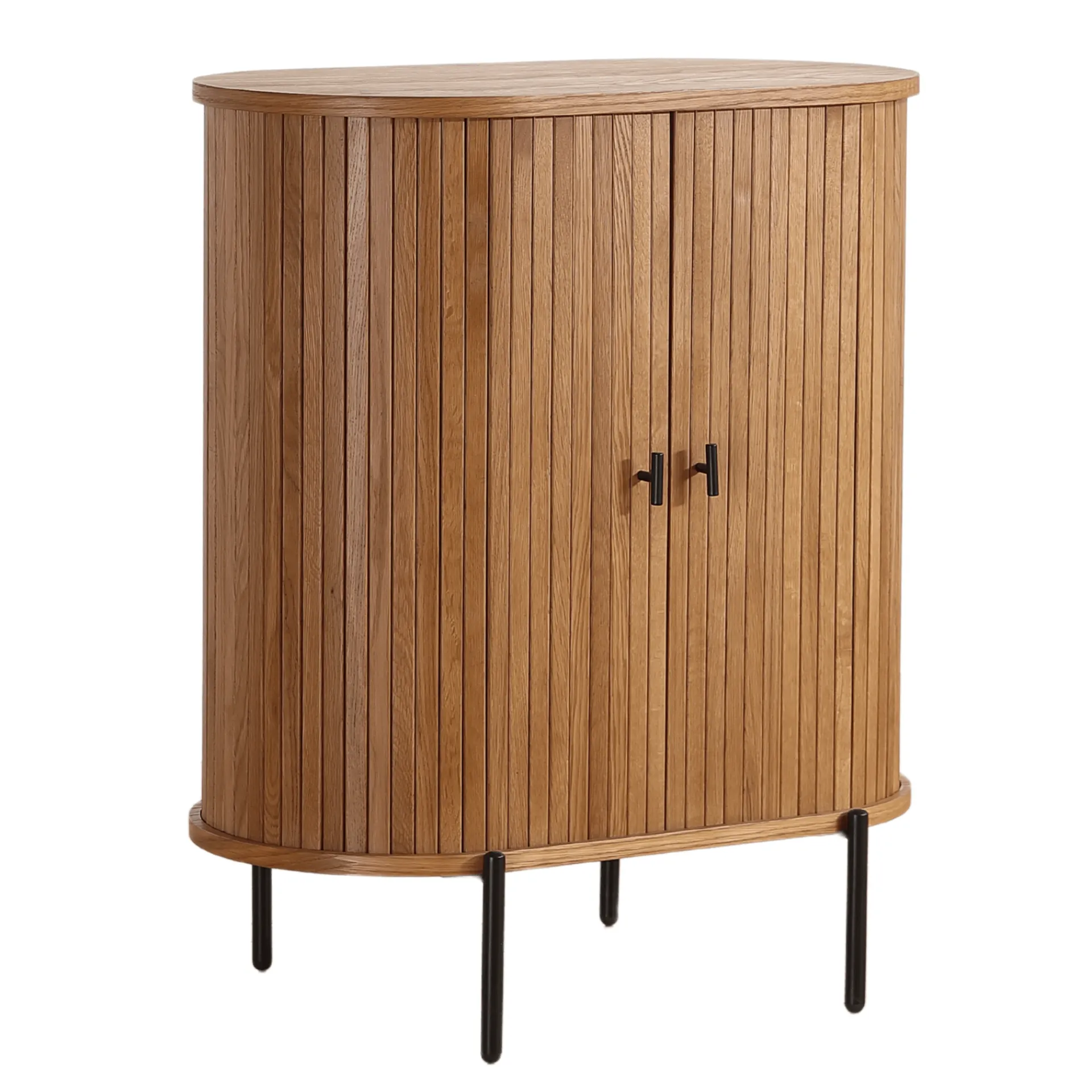 Hot Nimara Florence jalousi skab med lameller i eg 70x40x85 cm