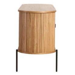 New Nimara Florence jalousi skab med lameller i eg 160x45x75 cm