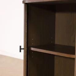 Hot Nimara Florence jalousi skab med lameller i røget eg 70x40x85 cm