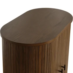 Hot Nimara Florence jalousi skab med lameller i røget eg 70x40x85 cm