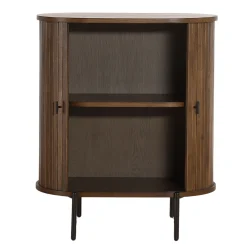 Hot Nimara Florence jalousi skab med lameller i røget eg 70x40x85 cm