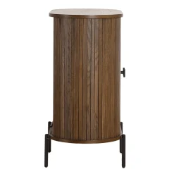 Hot Nimara Florence jalousi skab med lameller i røget eg 70x40x85 cm