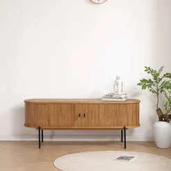 Sale Nimara Florence jalousi tv-bord med lameller i eg 138x40x55 cm