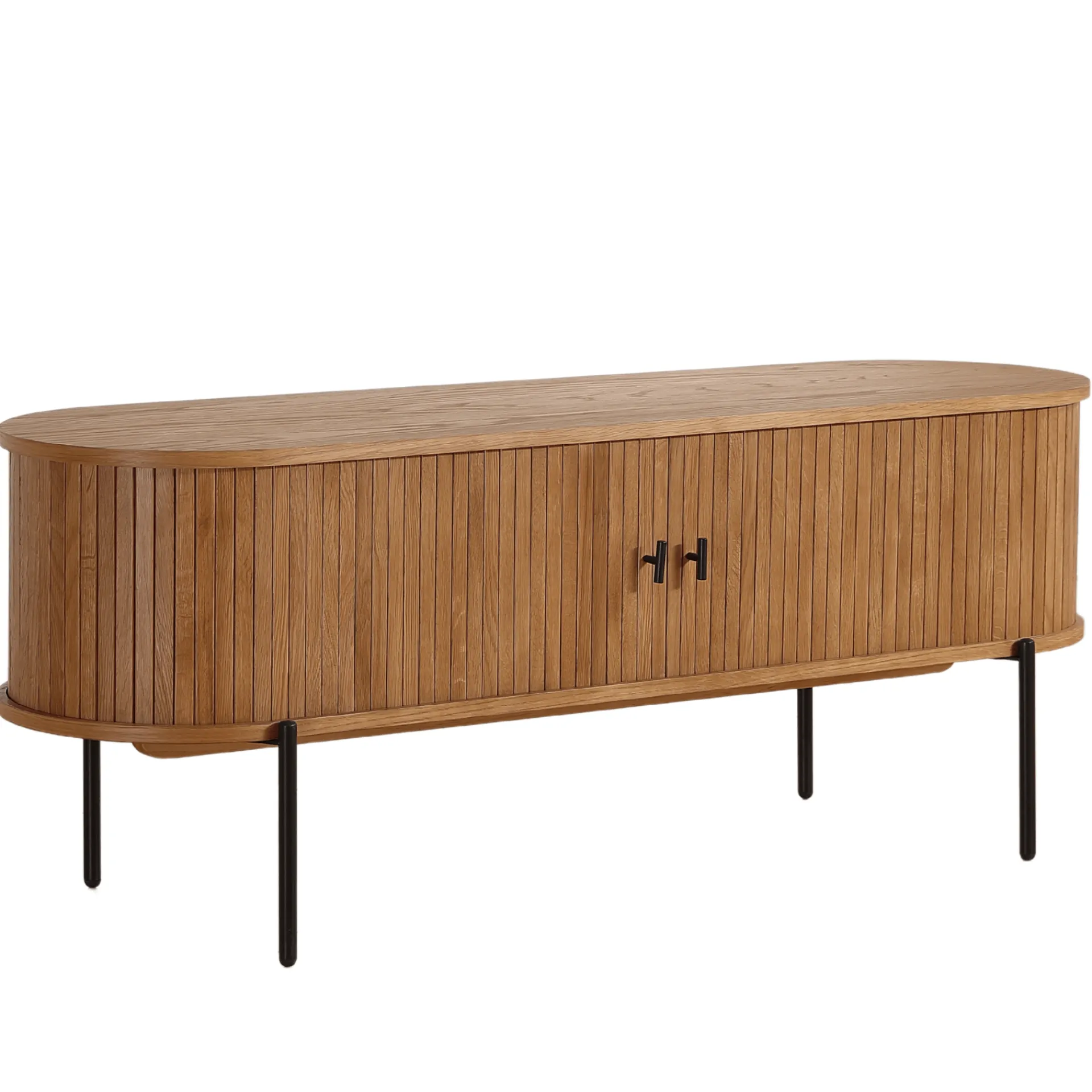 Sale Nimara Florence jalousi tv-bord med lameller i eg 138x40x55 cm