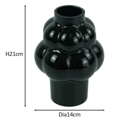 Clearance Nimara Foxy glas vase sort 21 cm