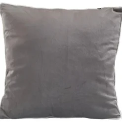 Clearance Nimara Gabi pyntepude - Grå velour 45x45 cm