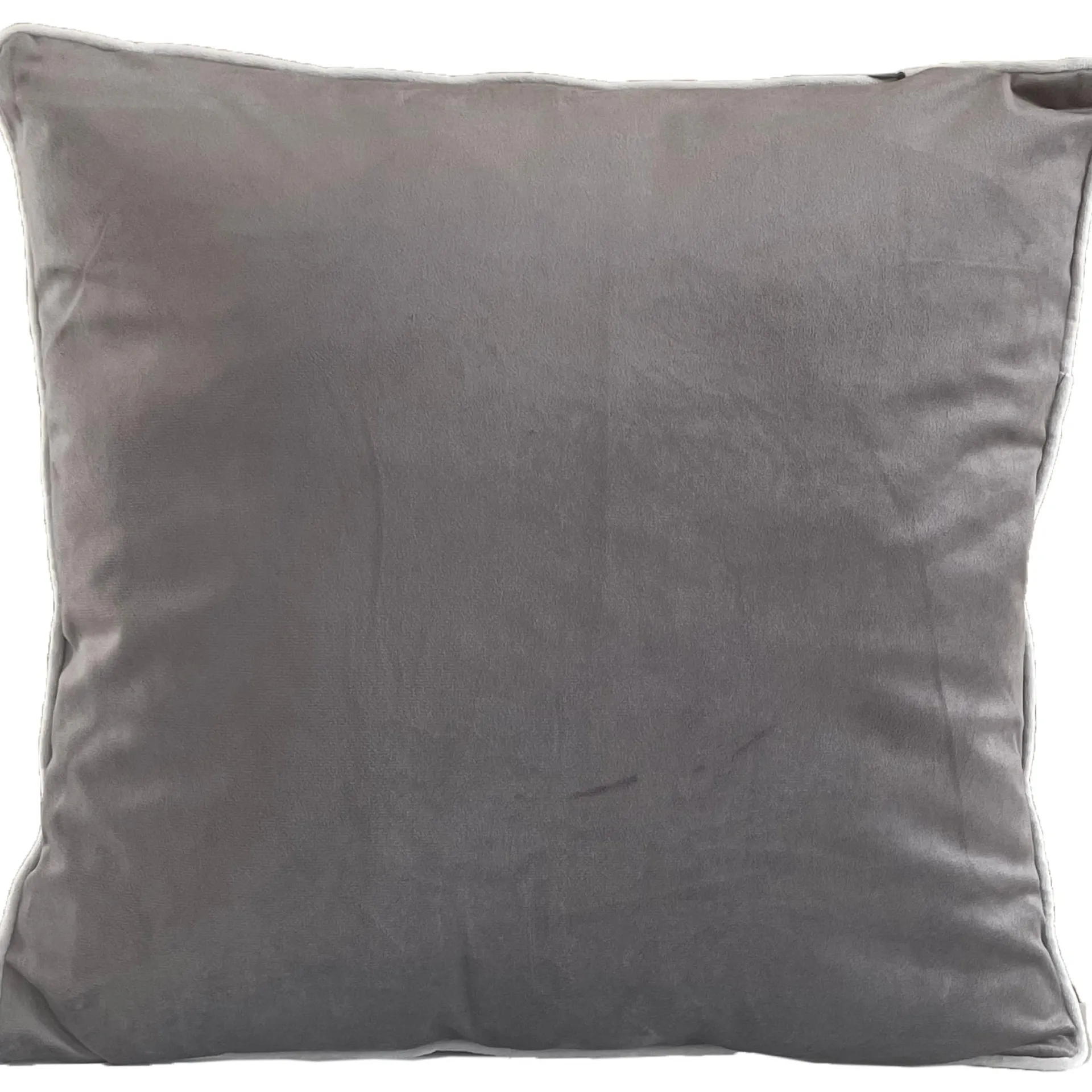 Clearance Nimara Gabi pyntepude - Grå velour 45x45 cm