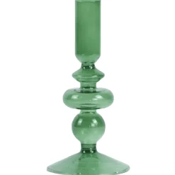 Hot Nimara Gracie glas lysestage grøn 18 cm