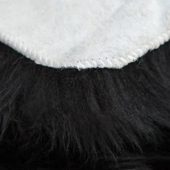 Hot Nimara Ægte lammeskindshynde - Sort Ø40 cm