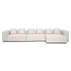 New Nimara Hailey - Højrevendt chaiselong modulsofa i beige med 3 moduler L: 415 X D: 148 X H: 65 cm