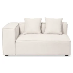 Nimara Hailey - Højrevendt chaiselong modulsofa i beige med 2 moduler L: 294 X D: 148 X H: 65 cm