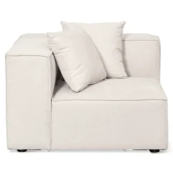 Discount Nimara Hailey - Hjørnesofa modulsofa i beige med 4 moduler (Opstilling 1) L: 368 X D: 247 X H: 65 cm