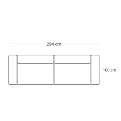 Best Nimara Hailey - Modulsofa I Beige Med 2 Moduler L: 294 X D: 100 X H: 65 cm