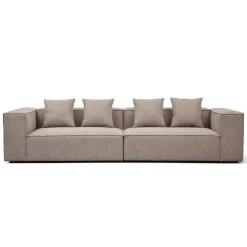 Nimara Hailey - Modulsofa i sand med 2 moduler L: 294 X D: 100 X H: 65 cm