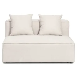 Best Nimara Hailey - U-sofa modulsofa i beige med 4 moduler - Venstrevendt chaiselong L: 368 X D: 247 X H: 65 cm