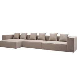 Best Nimara Hailey - Venstrevendt chaiselong modulsofa i sand med 3 moduler L: 415 X D: 148 X H: 65 cm