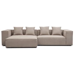 Sale Nimara Hailey - Venstrevendt chaiselong modulsofa i sand med 2 moduler L: 294 X D: 148 X H: 65 cm
