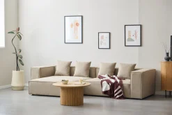 Sale Nimara Hailey - Venstrevendt chaiselong modulsofa i sand med 2 moduler L: 294 X D: 148 X H: 65 cm