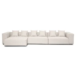 Best Nimara Hailey - Venstrevendt chaiselong modulsofa i beige med 3 moduler L: 415 X D: 148 X H: 65 cm
